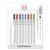 uniONE Gel Pen, Retractable, Medium 0.7 mm, Inspirational Ink-Color Assortment, White Barrel, 8/Pack [SKU: UBC70309]