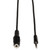 3.5mm Mini Stereo Audio Extension Cable for Speakers and Headphones (M/F), 6 ft, Black [SKU: TRPP311006]