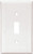 Eaton Wiring Devices 2134W Wallplate, 4-1/2 in L, 2-3/4 in W, 1 -Gang, Thermoset, White, High-Gloss [SKU: ORG6729966]