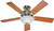 Hunter 53249/28723 Ceiling Fan, 5-Blade, Blackened Rosewood/Chestnut Blade, 52 in Sweep, 3-Speed, With Lights: Yes [SKU: ORG2887123]