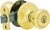 Kwikset 400T3RCLRCSK3BX Keyed Entry Knob, Brass, Polished Brass [SKU: ORG8364143]