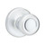 Kwikset 200M 26D CP Door Knob, Satin Chrome, 1-3/8 to 1-3/4 in Thick Door, 2-1/4 in Strike [SKU: ORG2722999]