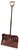 RUGG 36PW-S Snow Shovel, 20 in W Blade, Combo Blade, Polyethylene Blade, Steel Handle, Merlot [SKU: ORG5847454]