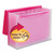 Poly Expanding Folders, 12 Sections, Cord/Hook Closure, 1/6-Cut Tabs, Letter Size, Pink/Clear [SKU: SMD70864]