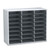 Literature Organizer, 24 Letter Compartments, 29 x 11.88 x 23.44, Dove Gray [SKU: FEL25041]