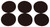 ProSource FE-50221-PS Furniture Pad, Felt Cloth, Brown, 1-3/8 in Dia, 5/64 in Thick, Round [SKU: ORG3237492]