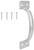 ProSource 20912MGB-PS Door Pull, 1-3/4 in W, 6-1/2 in D, 1-1/2 in H, Steel, Galvanized [SKU: ORG4895488]
