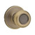 Kwikset 200T5CP Door Knob, Antique Brass, 1-3/8 to 1-3/4 in Thick Door, 2-1/4 in Strike [SKU: ORG5367214]