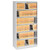 Fixed Shelf Enclosed-Format Lateral File for End-Tab Folders, 6 Legal/Letter File Shelves, Light Gray, 36" x 16.5" x 75.25 [SKU: TNNFS361LLGY]