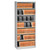 Fixed Shelf Open-Format Lateral File for End-Tab Folders, 7 Legal/Letter File Shelves, Light Gray, 36" x 16.5" x 87 [SKU: TNNFS370LGY]