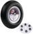 MARTIN Wheel 408RBPU32 Wheelbarrow Flat Free Wheel with Universal Hub, 4.8 x 4/8 in Tire, 16 in Dia Tire, Ribbed Tread [SKU: ORG6997050]