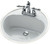 BOOTZ Daisy Series 021-2430-00 Lavatory Sink, Round Basin, 2-Deck Hole, 18 in OAW, 18 in OAH, 7-13/16 in OAD, Steel [SKU: ORG1371418]