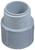 Carlon E943L-CAR Terminal Adapter, 3 in MPT x Socket, 3.96 in Dia, 2.66 in L, PVC, Gray [SKU: ORG6186498]