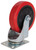 ProSource JC-385-G Swivel Caster, 5 in Dia Wheel, 30 mm W Wheel, PU Wheel, Red, 275 lb, Steel Housing Material [SKU: ORG9288499]