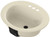 BOOTZ Azalea Series 021-2445-06 Lavatory Sink, Oval Basin, 2-Deck Hole, 20 in OAW, 17 in OAH, 7-13/16 in OAD, Steel [SKU: ORG0594689]