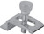 Prime-Line 165-4086 Storm Door Panel Clip, Aluminum, Mill [SKU: ORG7134190]