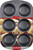 Goodcook 04033 Muffin Pan, Round Impressions, Steel, 6-Compartment, Dishwasher Safe: Yes, 16-1/2 in L, 10 in W [SKU: ORG7002744]
