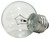Sylvania 10298 Incandescent Lamp, 25 W, G16.5 Lamp, Medium Lamp Base, 180 Lumens, 2850 K Color Temp [SKU: ORG8480717]