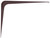 ProSource 21140CHO-PS Shelf Bracket, 110 lb/Pair, 10 in L, 8 in H, Steel, Chocolate [SKU: ORG1689363]