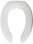 BEMIS M1955C-000 Toilet Seat, Elongated, Plastic, White, Sta-Tite Hinge [SKU: ORG6012314]