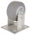 ProSource JC-T01 Rigid Caster, 4 in Dia Wheel, 2 in W Wheel, Thermoplastic Rubber Wheel, Gray, 350 lb [SKU: ORG7688658]