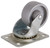 ProSource JC-S06 Swivel Caster, 2-1/2 in Dia Wheel, 1 in W Wheel, Steel Wheel, Gray, 125 lb, Steel Housing Material [SKU: ORG9360041]