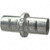 Halex 90451 Conduit Coupling, 1/2 in Screw, Zinc-Plated [SKU: ORG6946388]