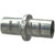 Halex 90452 Conduit Coupling, 3/4 in Screw, Zinc-Plated [SKU: ORG6946396]