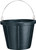 FORTEX-FORTIFLEX N200-10 Rubber Pail, 10 qt Volume, Rubber, Black [SKU: ORG6260103]
