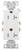 Eaton Wiring Devices TR1307W-BOX Duplex Receptacle, 2 -Pole, 20 A, 125 V, Back, Side Wiring, NEMA: 5-20R, White [SKU: ORG9465584]