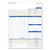 Job Invoice, Snap-Off Triplicate Form, Three-Part Carbonless, 8.5 x 11.63, 50 Forms Total [SKU: TOP3866]