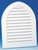 CANPLAS 626110-00 Gable Vent, 21-3/4 in L, 27-1/2 in W, Polypropylene, White [SKU: ORG6256762]