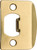 Kwikset 3437 3CP Latch Strike Plate, 2-1/4 in L, 1-1/4 in W, Brass [SKU: ORG6870133]
