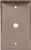 Eaton Wiring Devices 2128 2128B-BOX Wallplate, 4-1/2 in L, 2-3/4 in W, 1 -Gang, Thermoset, Brown, High-Gloss [SKU: ORG4244570]