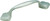 Amerock 253G10 Cabinet Pull, 4-3/4 in L Handle, 1 in Projection, Zinc, Satin Nickel [SKU: ORG1176932]