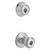 Kwikset 242T 26D CP K6 Entry Knob and Deadbolt, 3 Grade, Knob Handle, Keyed One Side Key, Metal, Satin Chrome [SKU: ORG7554652]