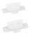 US Hardware WP-8815C Drawer Track Bracket, Plastic, White [SKU: ORG1975325]