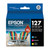 T127520-S (127) DURABrite Ultra Extra High-Yield Ink, Cyan/Magenta/Yellow, 3/Pack [SKU: EPST127520S]