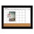 Magnetic Combination Dry Erase Calendar/Cork Board, 35 x 23, Black Wood Frame [SKU: QRT79284]