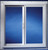 Duo-Corp 3020IGUT Utility Window, 35-1/2 in OAW, 23-1/2 in OAH, Vinyl Frame [SKU: ORG8133175]