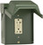 GE Industrial Solutions U010010GRP Outdoor Power Outlet, 120 V, 20 A, NEMA: NEMA 3R, Green [SKU: ORG7111198]