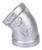 ProSource 4-3/4G Pipe Elbow, 3/4 in, Threaded, 45 deg Angle, SCH 40 Schedule, 300 psi Pressure [SKU: ORG6101125]