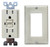 GENMAX TR15VST GFCI Receptacle, 15 A, Ivory [SKU: ORG9443227]