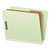 End Tab Classification Folders, 1.75" Expansion, 1 Divider, 4 Fasteners, Letter Size, Pale Green Exterior, 10/Box [SKU: PFX23214]