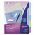 Write and Erase Big Tab Durable Plastic Dividers, 3-Hole Punched, 5-Tab, 11 x 8.5, Assorted, 1 Set [SKU: AVE16170]