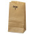 Grocery Paper Bags, 30 lb Capacity, #1, 3.5" x 2.38" x 6.88", Kraft, 500 Bags [SKU: BAGGK1500]