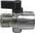 ProSource Adapter Control, ABS, Silver, Chrome, For: Control Water Flow or Turn Off Water [SKU: ORG6745202]