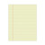 Glue Top Pads, Wide/Legal Rule, 50 Canary-Yellow 8.5 x 11 Sheets, Dozen [SKU: UNV22000]