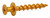 National Hardware Bear Claw N260-131 Hanger, 30 lb in Drywall, 100 lb in Stud, Steel, Zinc, Gold, 3/16 in Projection [SKU: ORG7376288]