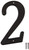 ProSource N-012-PS House Number, Character: 2, 4 in H Character, 2.28 in W Character [SKU: ORG2213098]